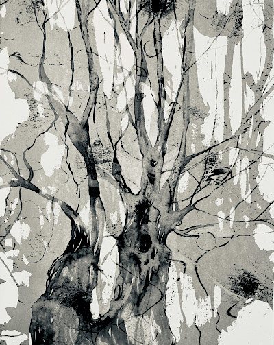 Eisbaum in Blau - 